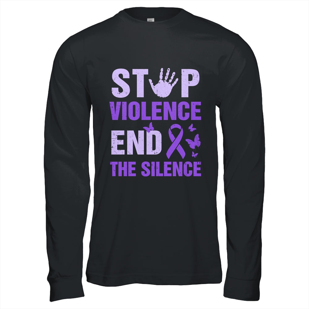 Stop Violence End The Silence Domestic Violence Awareness Shirt & Hoodie | siriusteestore