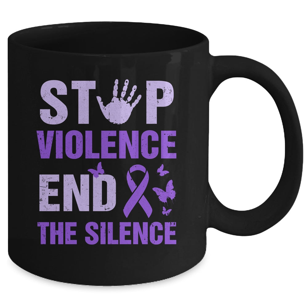 Stop Violence End The Silence Domestic Violence Awareness Mug | siriusteestore