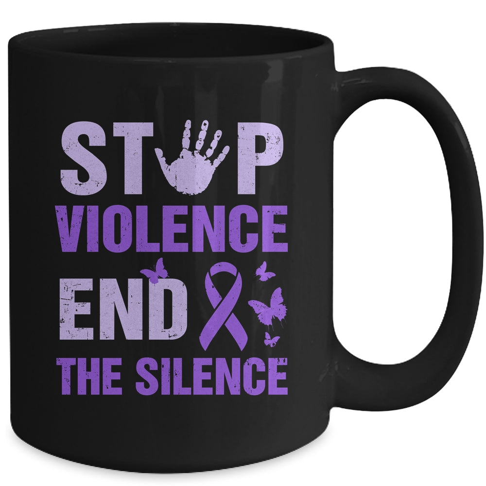 Stop Violence End The Silence Domestic Violence Awareness Mug | siriusteestore