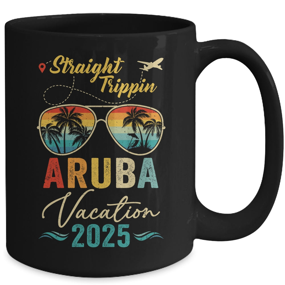 Straight Trippin Aruba 2025 Family Summer Vacation Mug | siriusteestore
