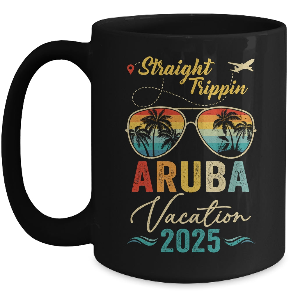 Straight Trippin Aruba 2025 Family Summer Vacation Mug | siriusteestore