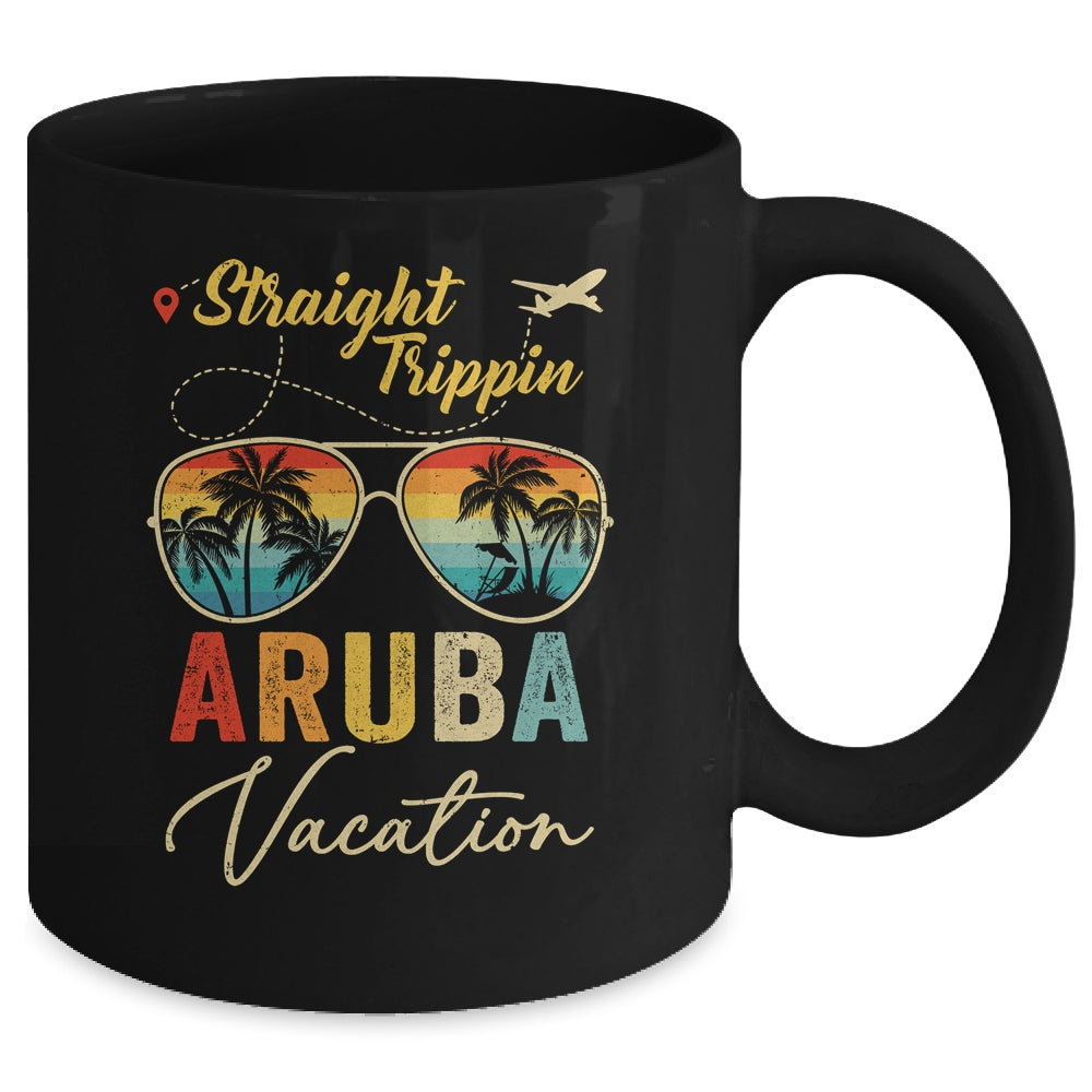Straight Trippin Aruba Vacation 2024 Family Summer Mug | siriusteestore