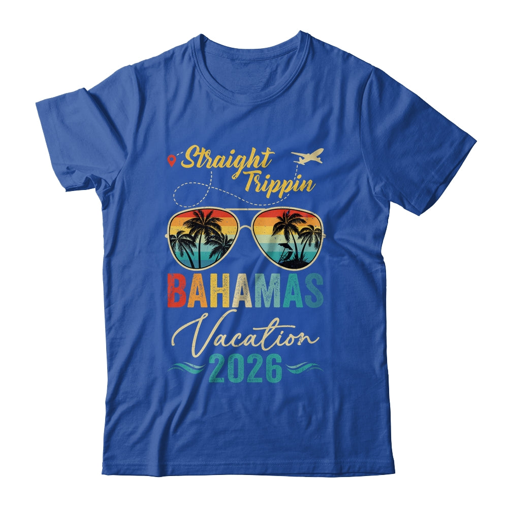 Straight Trippin Bahamas 2026 Family Summer Vacation Shirt & Tank Top | siriusteestore