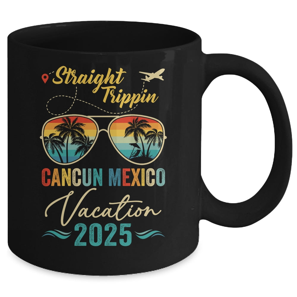 Straight Trippin Cancun Mexico 2025 Family Summer Vacation Mug | siriusteestore