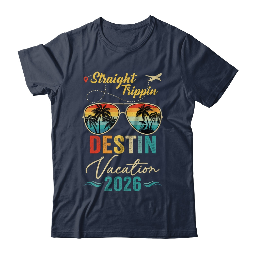 Straight Trippin Destin 2026 Family Summer Vacation Shirt & Tank Top | siriusteestore