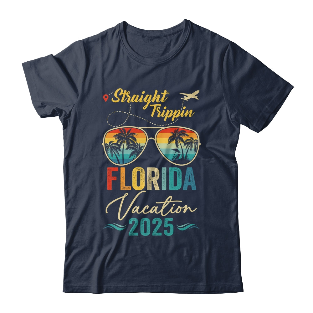 Straight Trippin Florida 2025 Family Summer Vacation Shirt & Tank Top | siriusteestore
