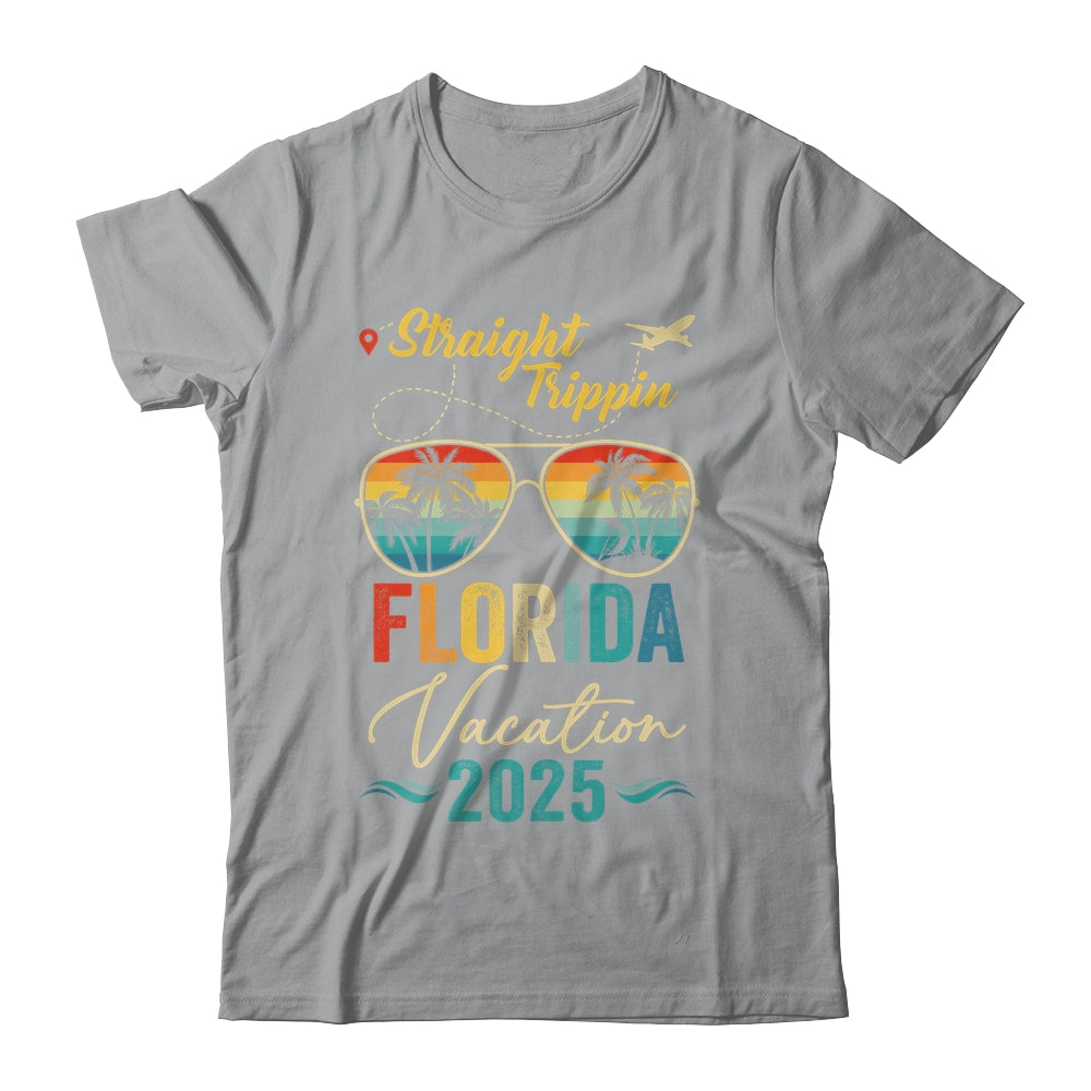 Straight Trippin Florida 2025 Family Summer Vacation Shirt & Tank Top | siriusteestore