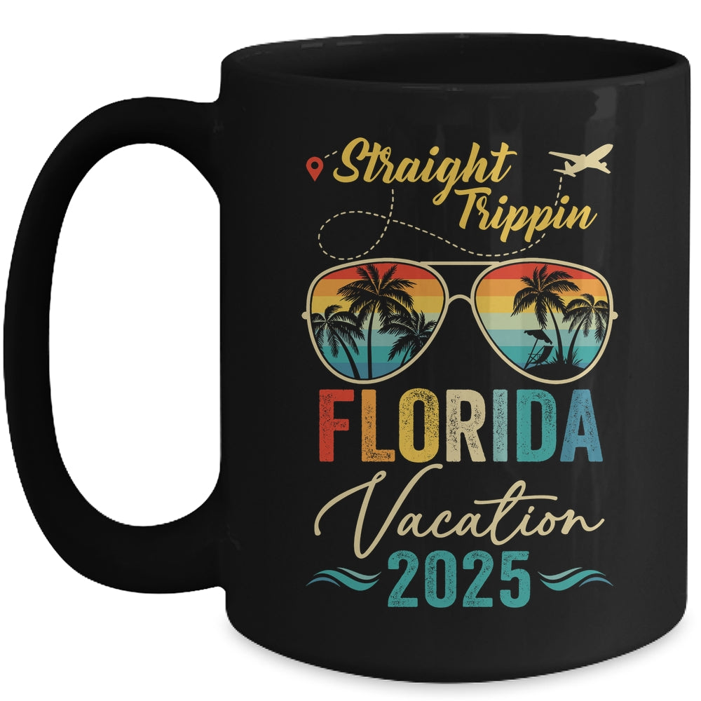 Straight Trippin Florida 2025 Family Summer Vacation Mug | siriusteestore