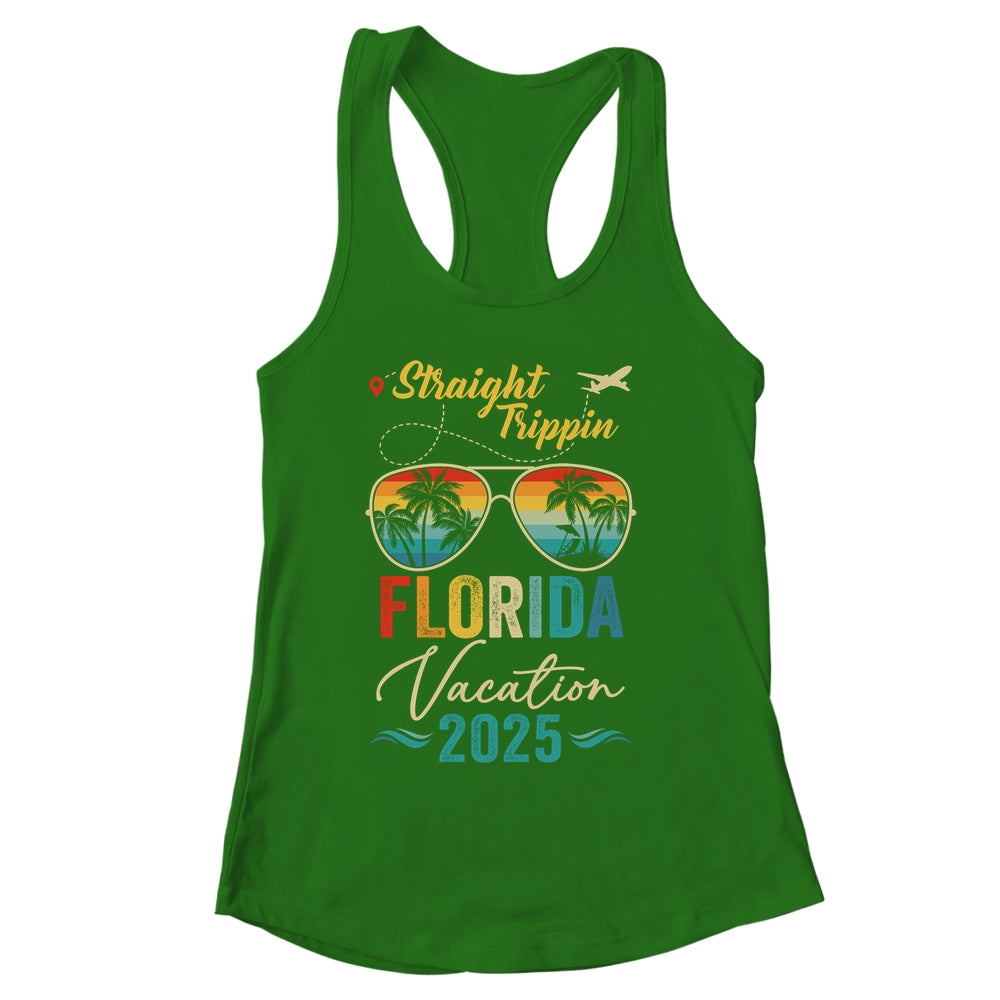 Straight Trippin Florida 2025 Family Summer Vacation Shirt & Tank Top | siriusteestore