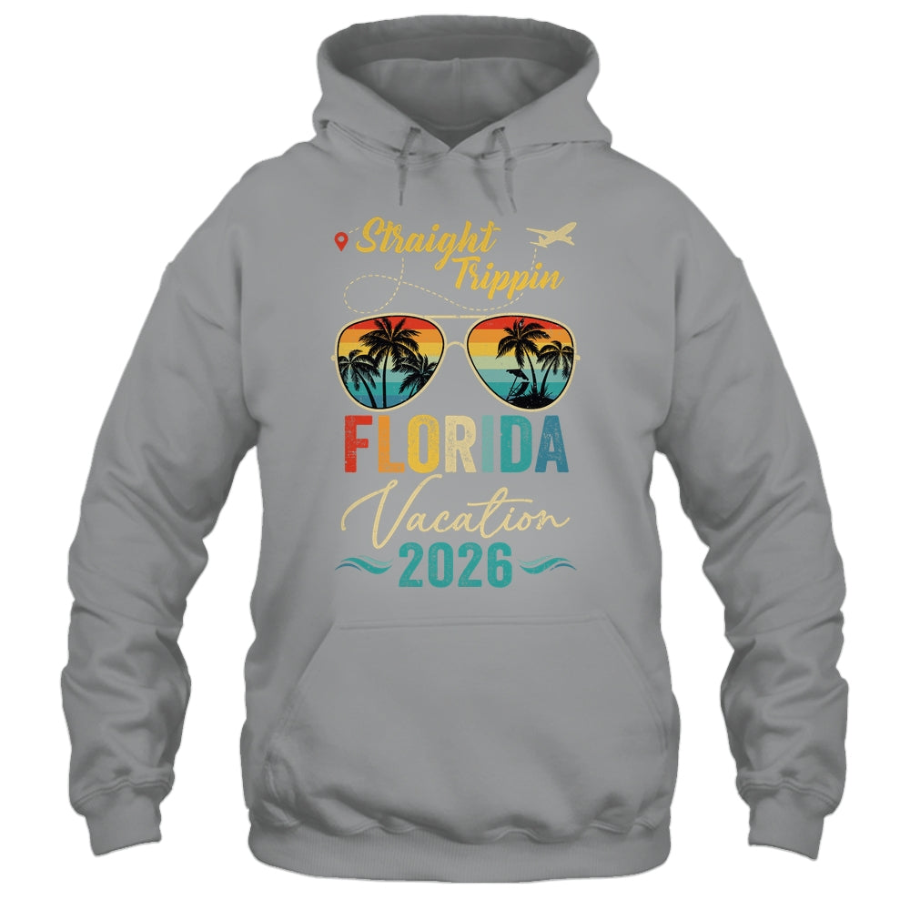 Straight Trippin Florida 2026 Family Summer Vacation Shirt & Tank Top | siriusteestore