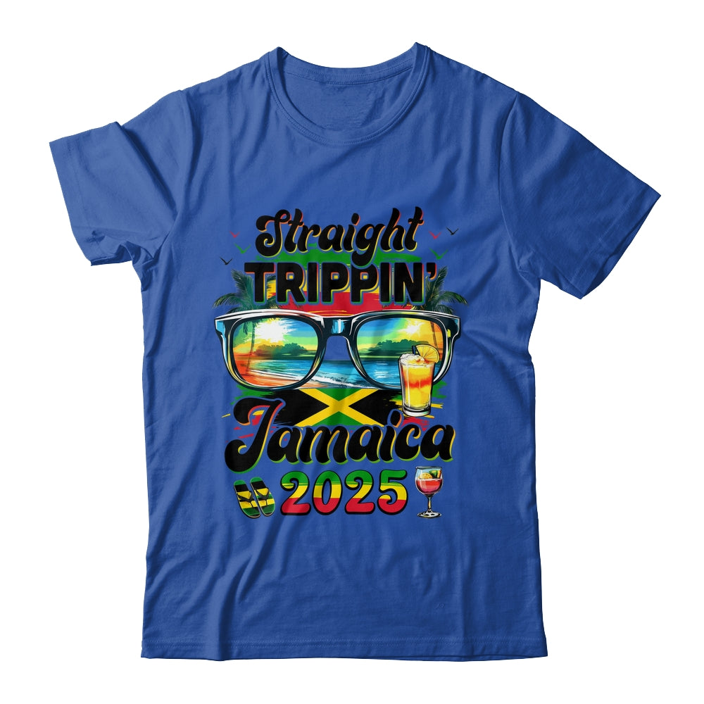 Straight Trippin' Jamaica Family Vacation Girls Trip 2025 Shirt & Tank Top | siriusteestore