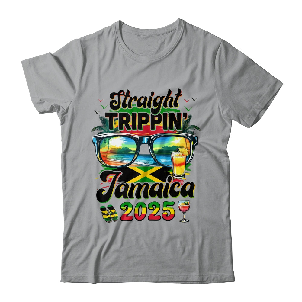 Straight Trippin' Jamaica Family Vacation Girls Trip 2025 Shirt & Tank Top | siriusteestore