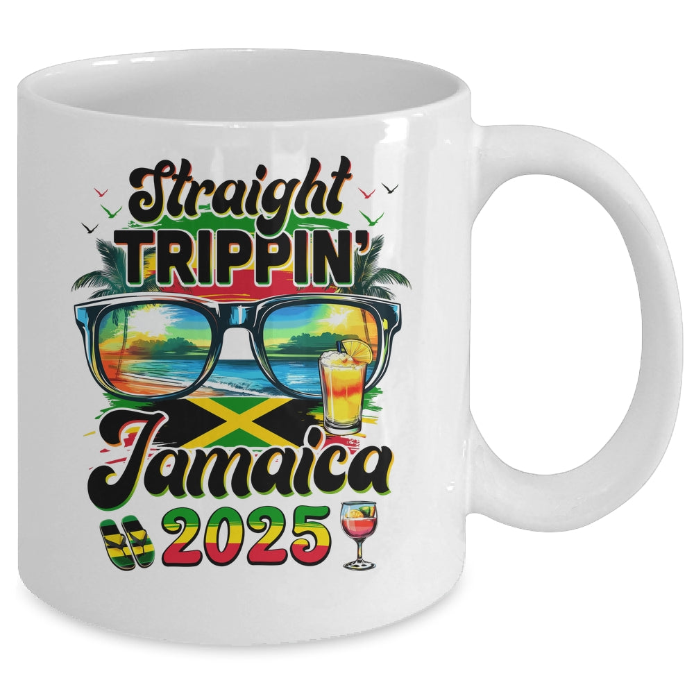 Straight Trippin' Jamaica Family Vacation Girls Trip 2025 Mug | siriusteestore