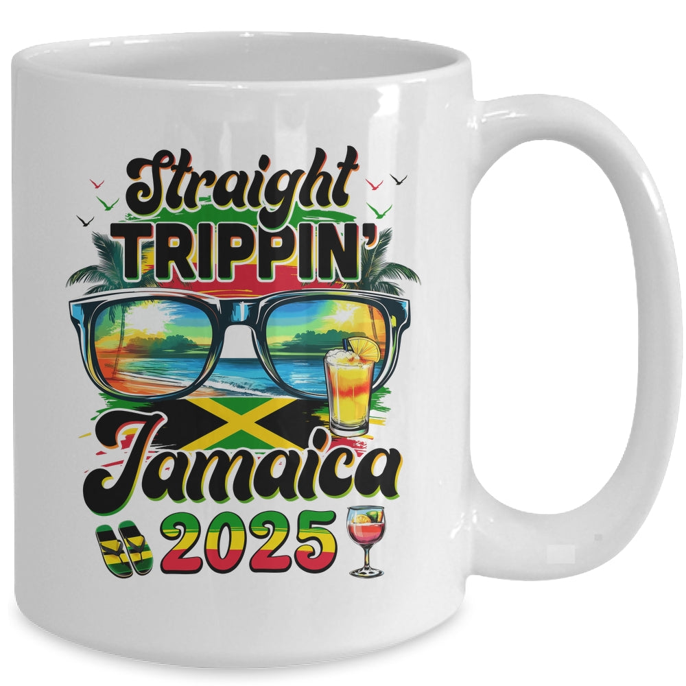 Straight Trippin' Jamaica Family Vacation Girls Trip 2025 Mug | siriusteestore