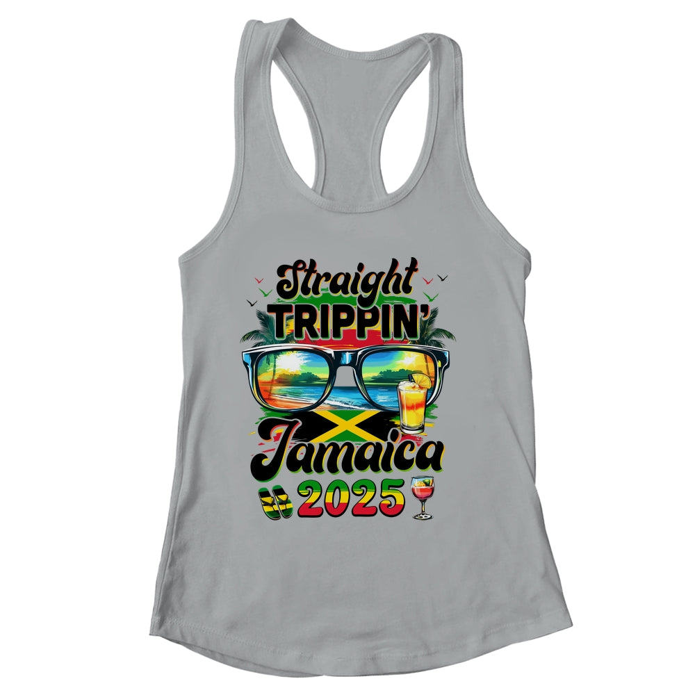 Straight Trippin' Jamaica Family Vacation Girls Trip 2025 Shirt & Tank Top | siriusteestore