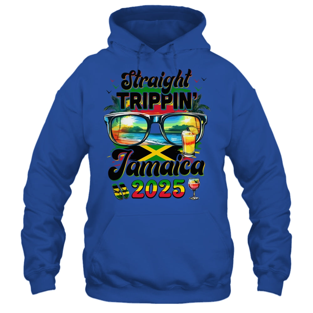 Straight Trippin' Jamaica Family Vacation Girls Trip 2025 Shirt & Tank Top | siriusteestore