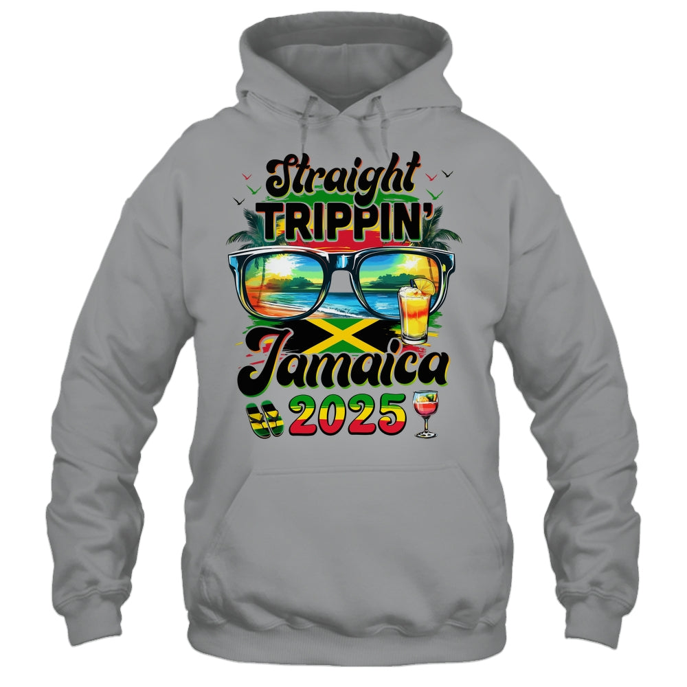 Straight Trippin' Jamaica Family Vacation Girls Trip 2025 Shirt & Tank Top | siriusteestore