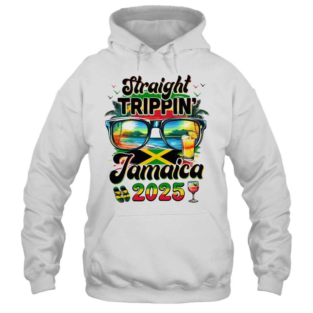 Straight Trippin' Jamaica Family Vacation Girls Trip 2025 Shirt & Tank Top | siriusteestore