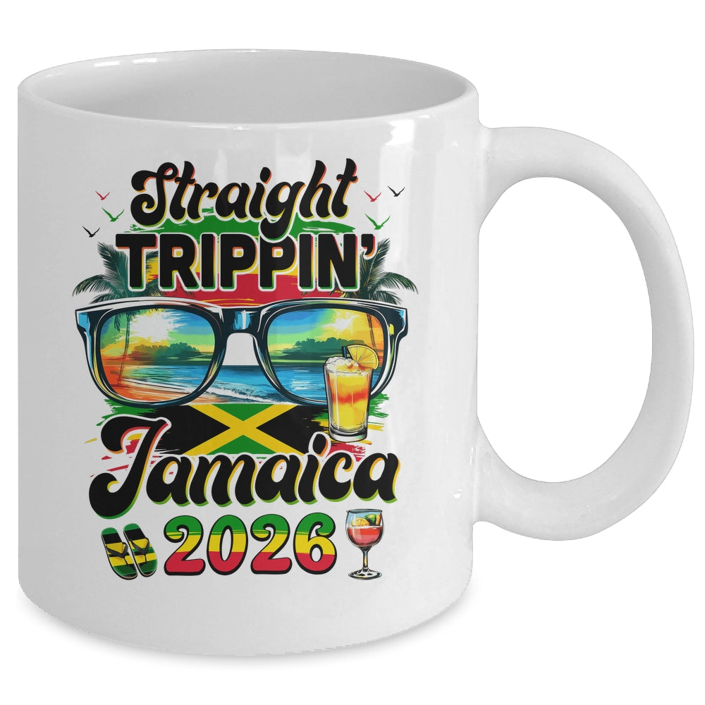Straight Trippin' Jamaica Family Vacation Girls Trip 2026 Mug | siriusteestore