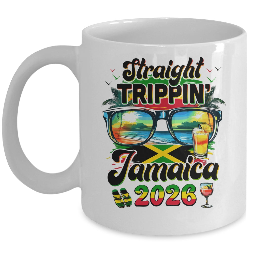Straight Trippin' Jamaica Family Vacation Girls Trip 2026 Mug | siriusteestore