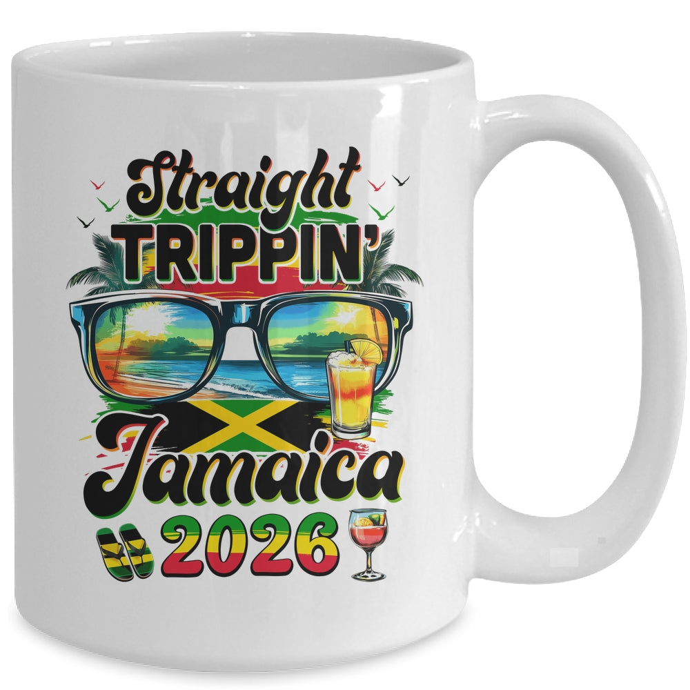Straight Trippin' Jamaica Family Vacation Girls Trip 2026 Mug | siriusteestore