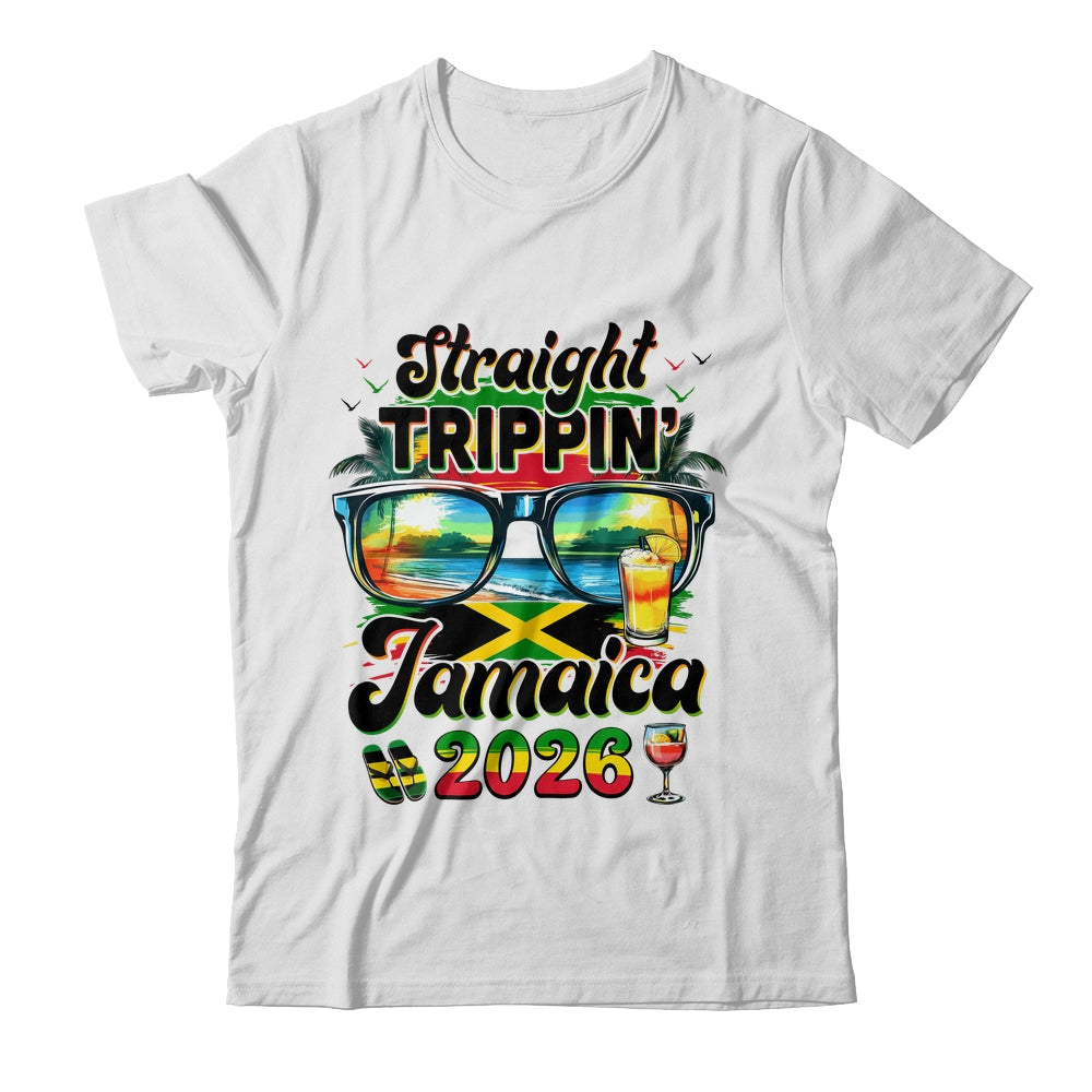 Straight Trippin' Jamaica Family Vacation Girls Trip 2026 Shirt & Tank Top | siriusteestore