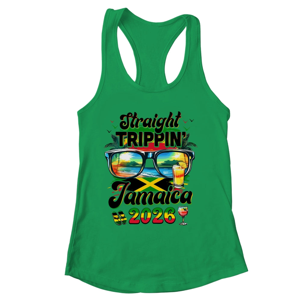 Straight Trippin' Jamaica Family Vacation Girls Trip 2026 Shirt & Tank Top | siriusteestore