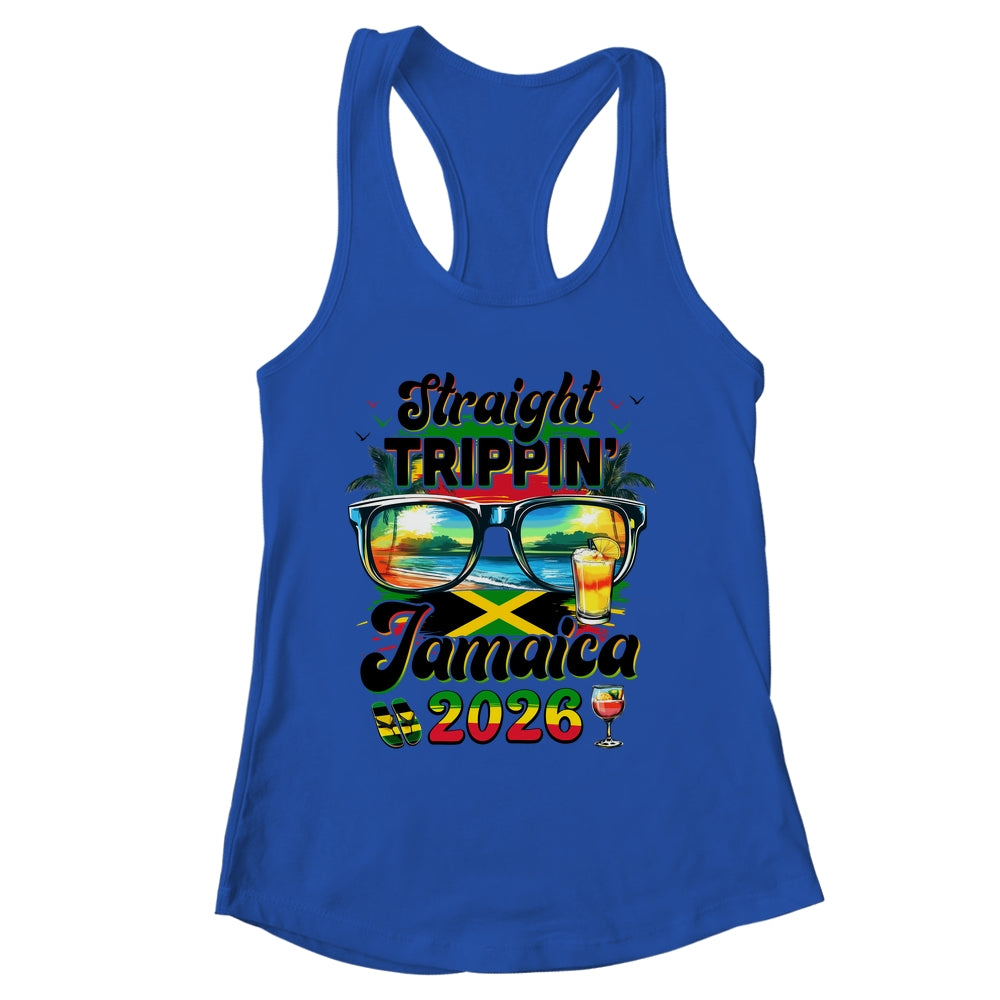 Straight Trippin' Jamaica Family Vacation Girls Trip 2026 Shirt & Tank Top | siriusteestore