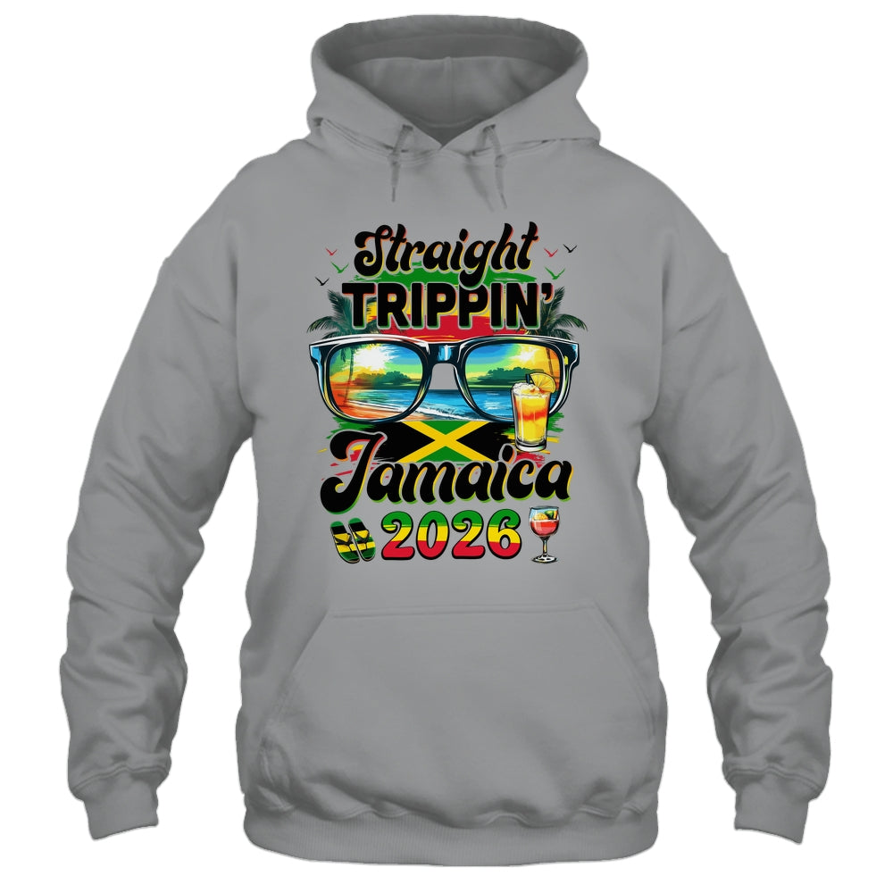Straight Trippin' Jamaica Family Vacation Girls Trip 2026 Shirt & Tank Top | siriusteestore