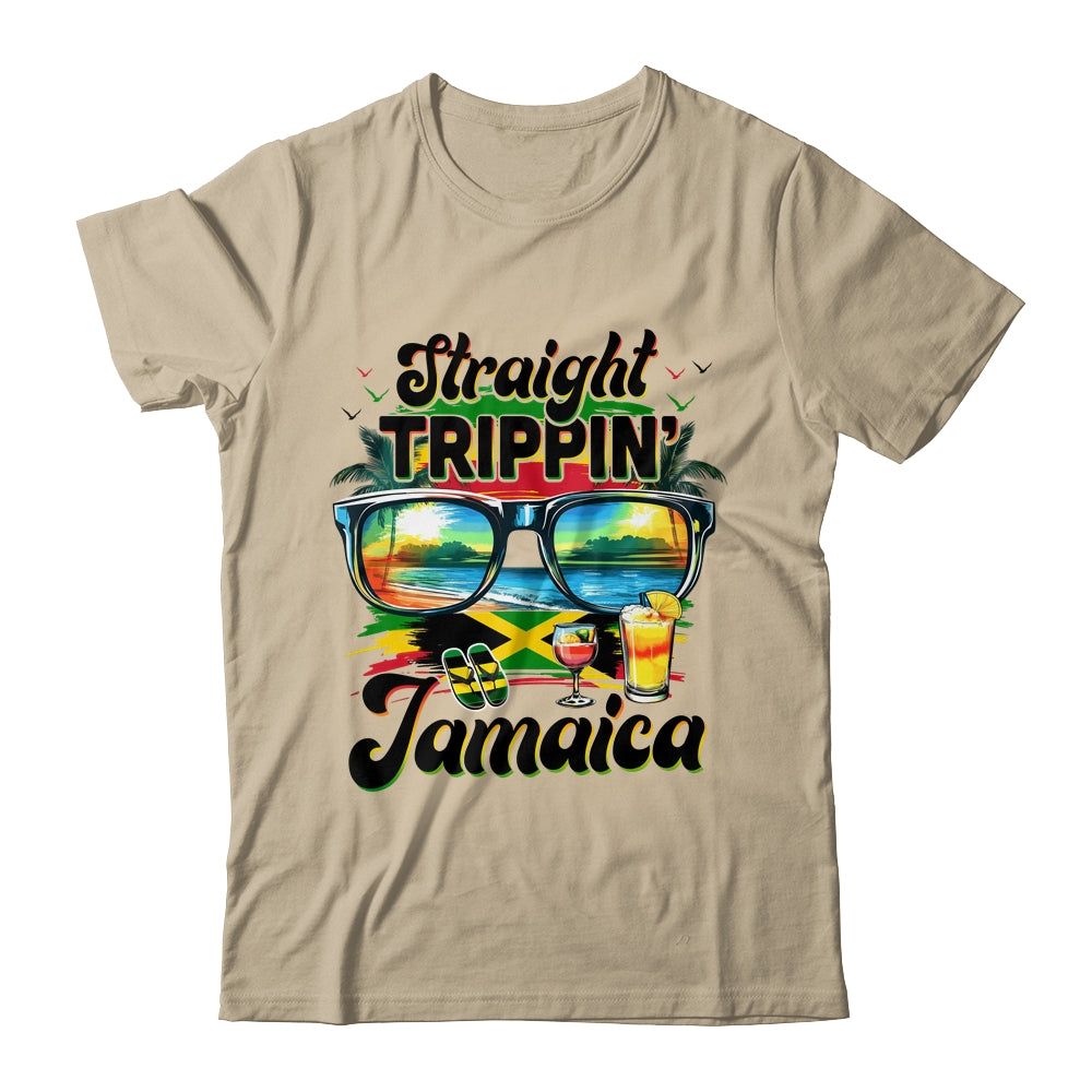 Straight Trippin Jamaica Family Vacation Girls Trip Vacation Shirt & Tank Top | siriusteestore