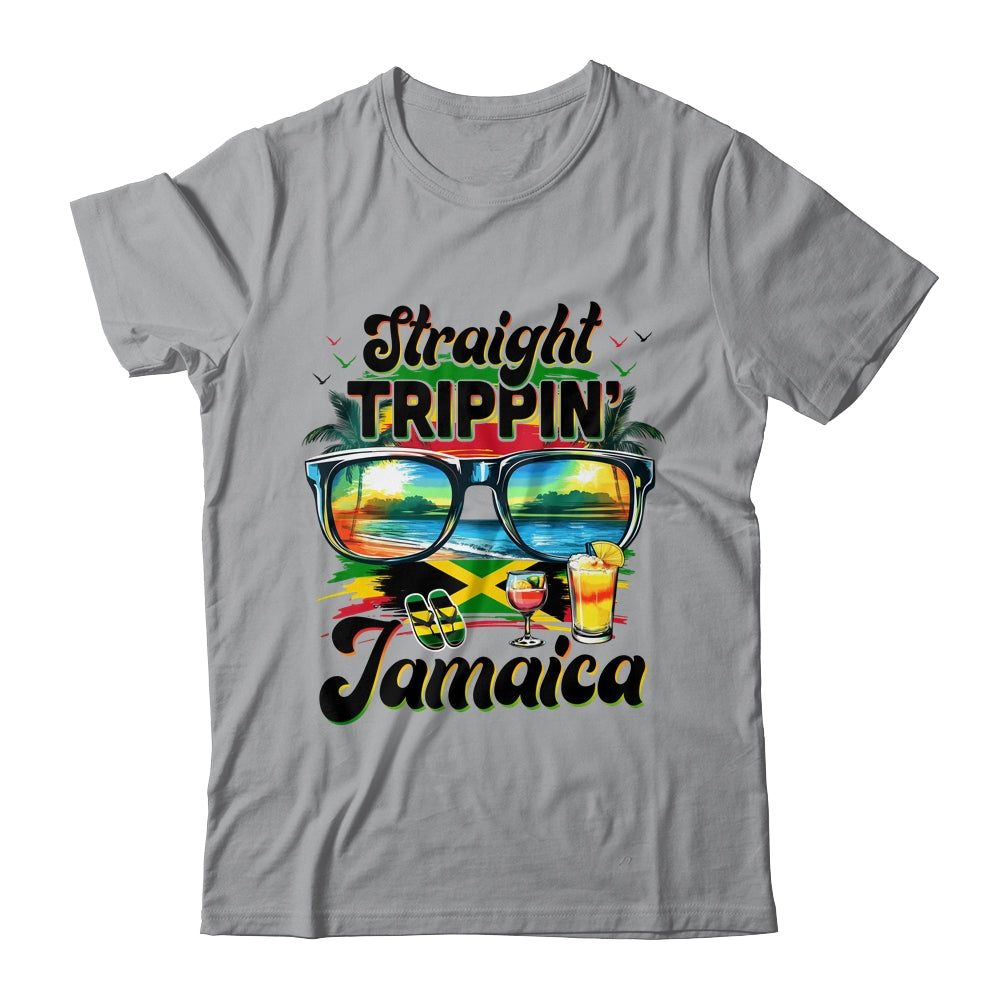 Straight Trippin Jamaica Family Vacation Girls Trip Vacation Shirt & Tank Top | siriusteestore