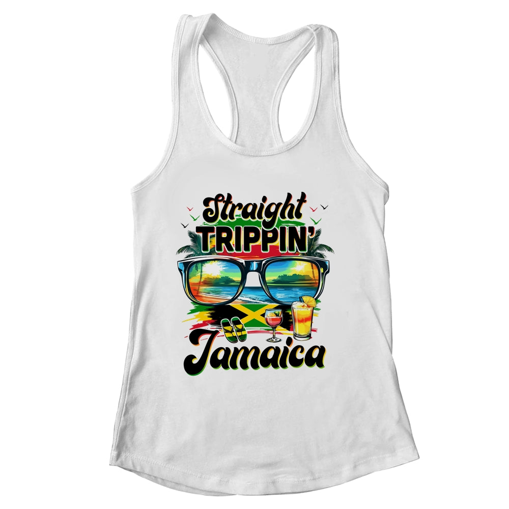 Straight Trippin Jamaica Family Vacation Girls Trip Vacation Shirt & Tank Top | siriusteestore