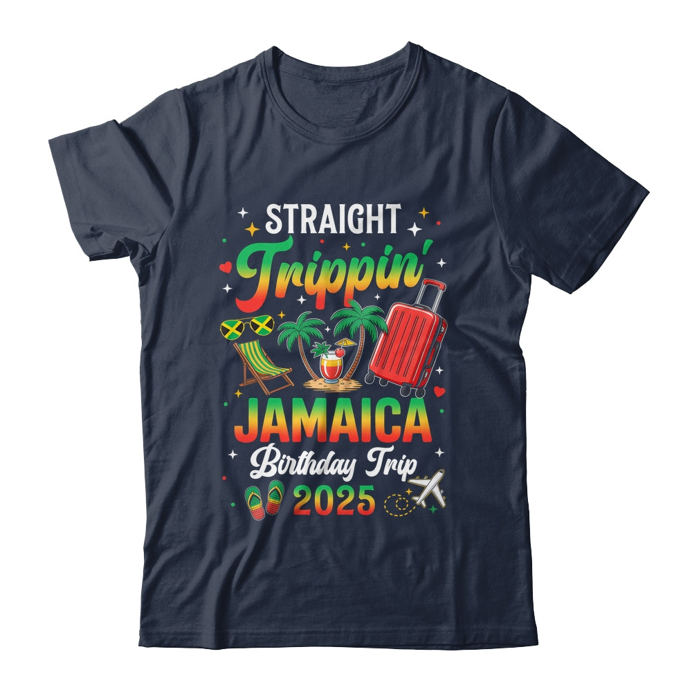 Straight Trippin' Jamaica Vacation 2025 Birthday Family Trip Shirt & Tank Top | siriusteestore