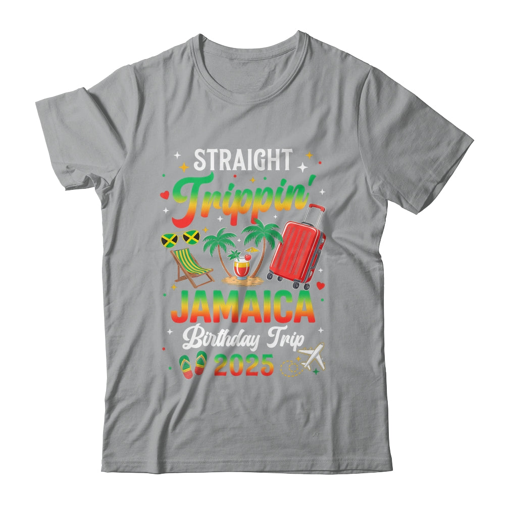 Straight Trippin' Jamaica Vacation 2025 Birthday Family Trip Shirt & Tank Top | siriusteestore