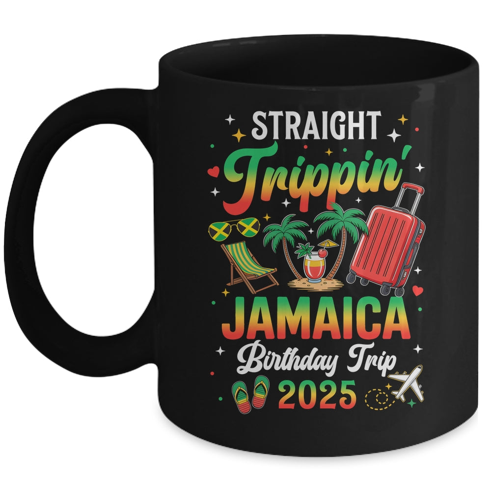 Straight Trippin' Jamaica Vacation 2025 Birthday Family Trip Mug | siriusteestore