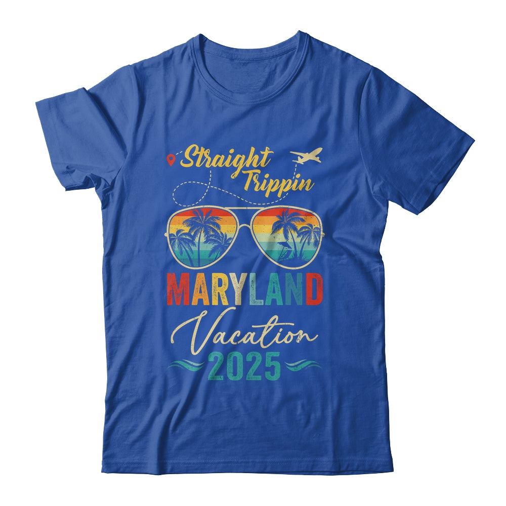 Straight Trippin Maryland 2025 Family Summer Vacation Shirt & Tank Top | siriusteestore