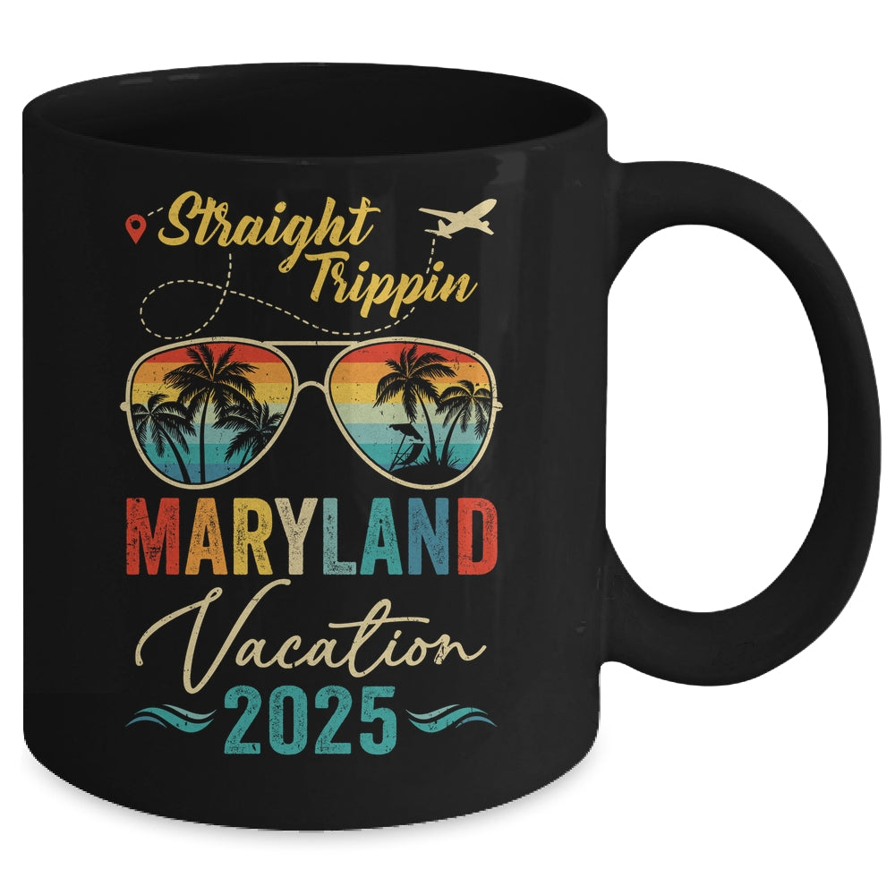 Straight Trippin Maryland 2025 Family Summer Vacation Mug | siriusteestore