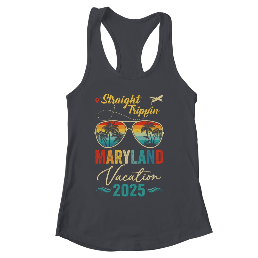 Straight Trippin Maryland 2025 Family Summer Vacation Shirt & Tank Top | siriusteestore