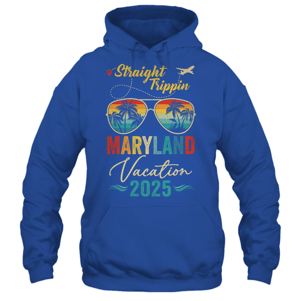Straight Trippin Maryland 2025 Family Summer Vacation Shirt & Tank Top | siriusteestore