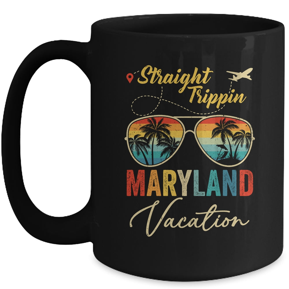 Straight Trippin Maryland Vacation 2024 Family Summer Mug | siriusteestore