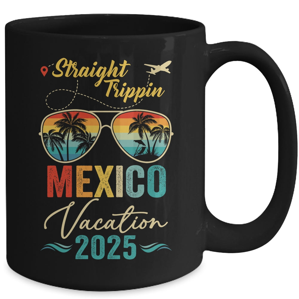 Straight Trippin Mexico 2025 Family Summer Vacation Mug | siriusteestore