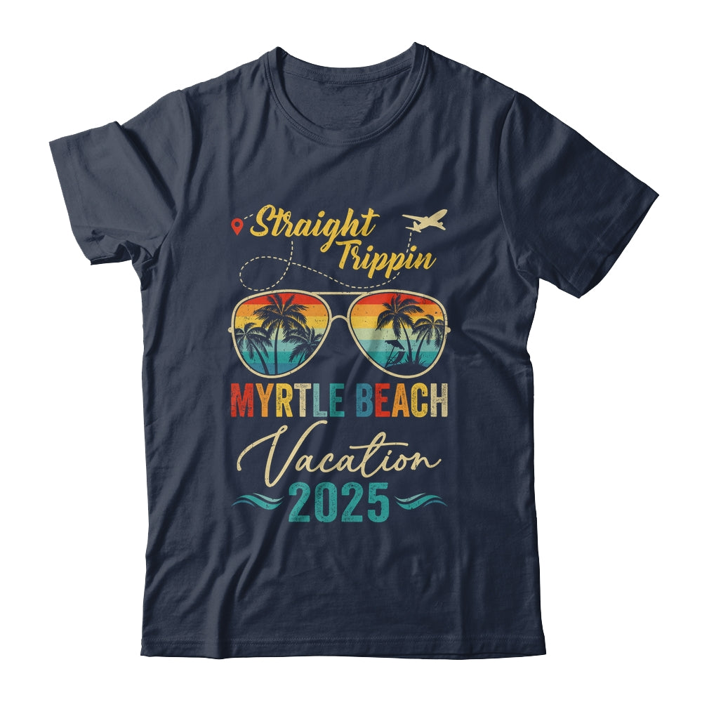 Straight Trippin Myrtle Beach 2025 Family Summer Vacation Shirt & Tank Top | siriusteestore