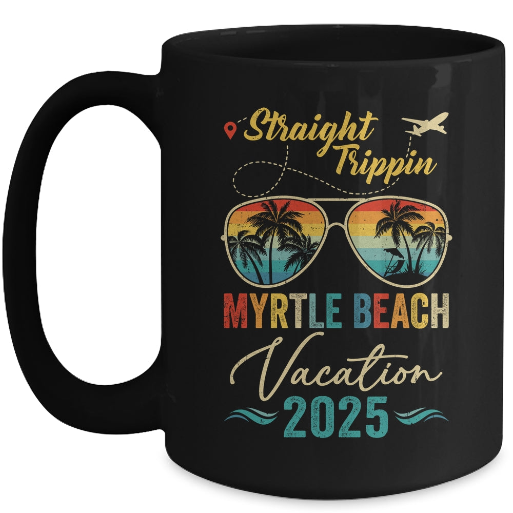 Straight Trippin Myrtle Beach 2025 Family Summer Vacation Mug | siriusteestore