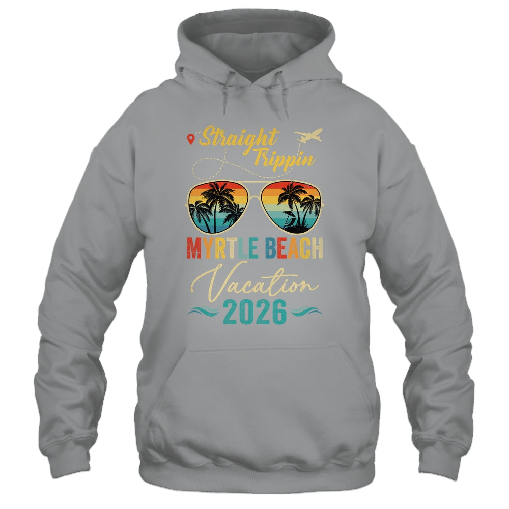 Straight Trippin Myrtle Beach 2026 Family Summer Vacation Shirt & Tank Top | siriusteestore