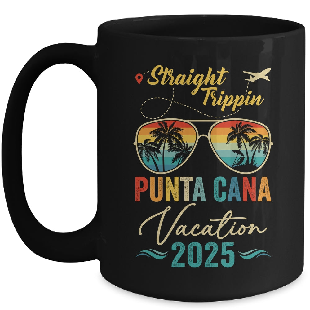 Straight Trippin Punta Cana 2025 Family Summer Vacation Mug | siriusteestore