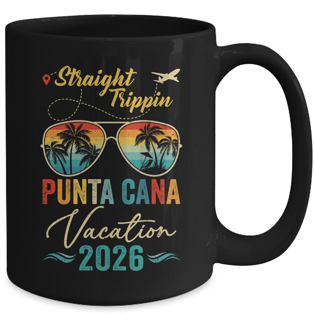 Straight Trippin Punta Cana 2026 Family Summer Vacation Mug | siriusteestore
