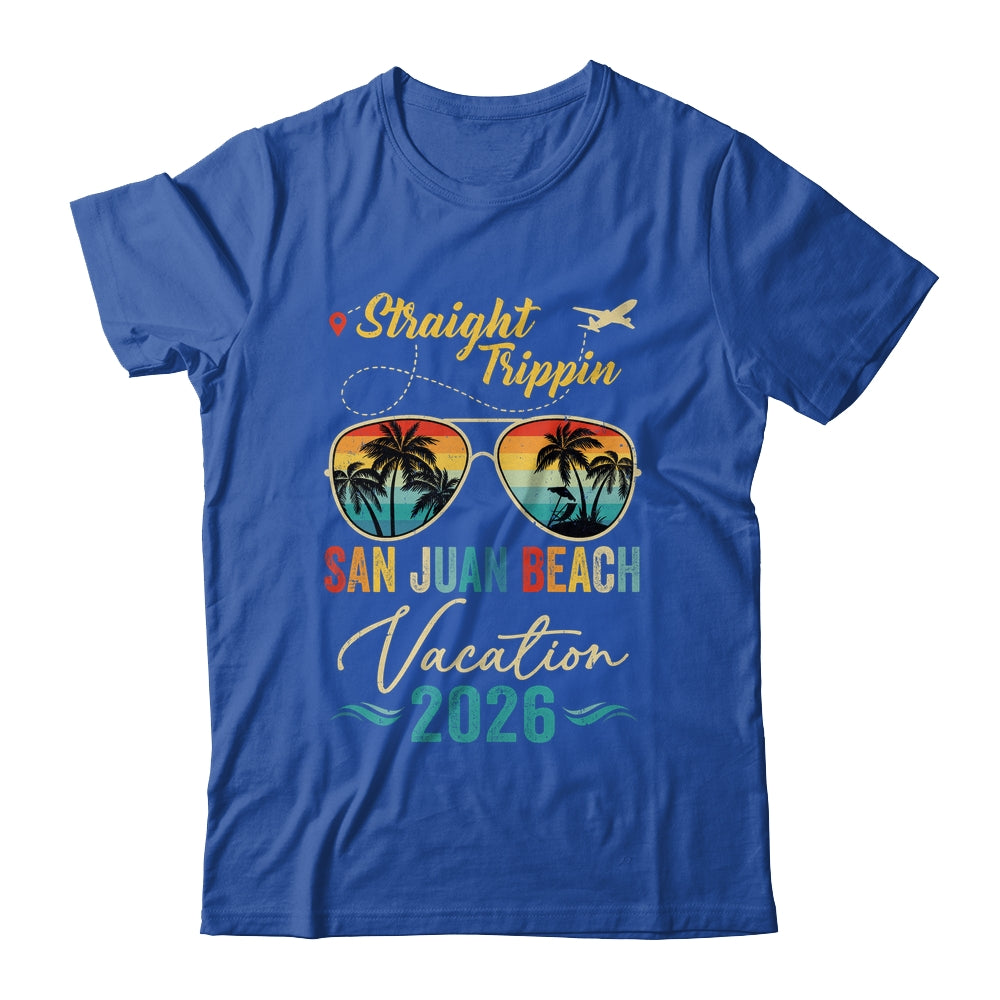 Straight Trippin San Juan Beach 2026 Family Summer Vacation Shirt & Tank Top | siriusteestore