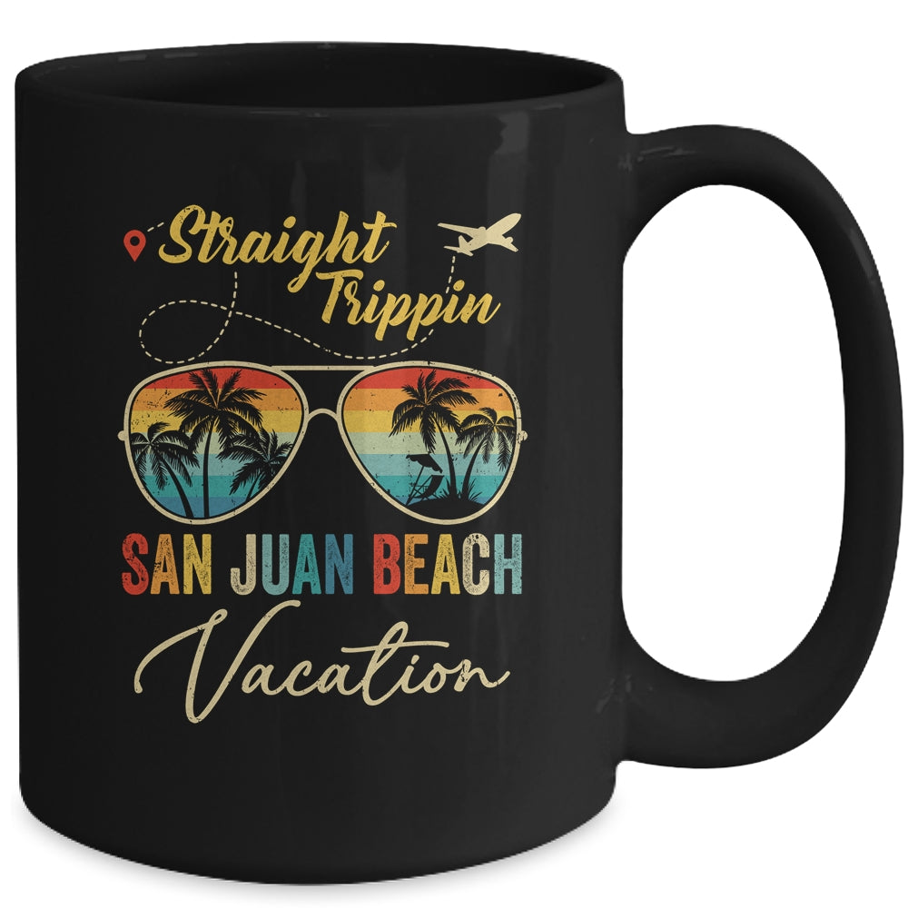 Straight Trippin San Juan Beach Vacation 2024 Family Summer Mug | siriusteestore
