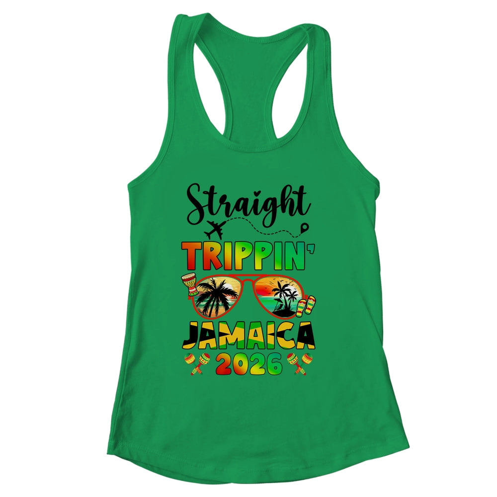 Straight Tripping Jamaica 2026 Family Vacation Matching Shirt & Tank Top | siriusteestore
