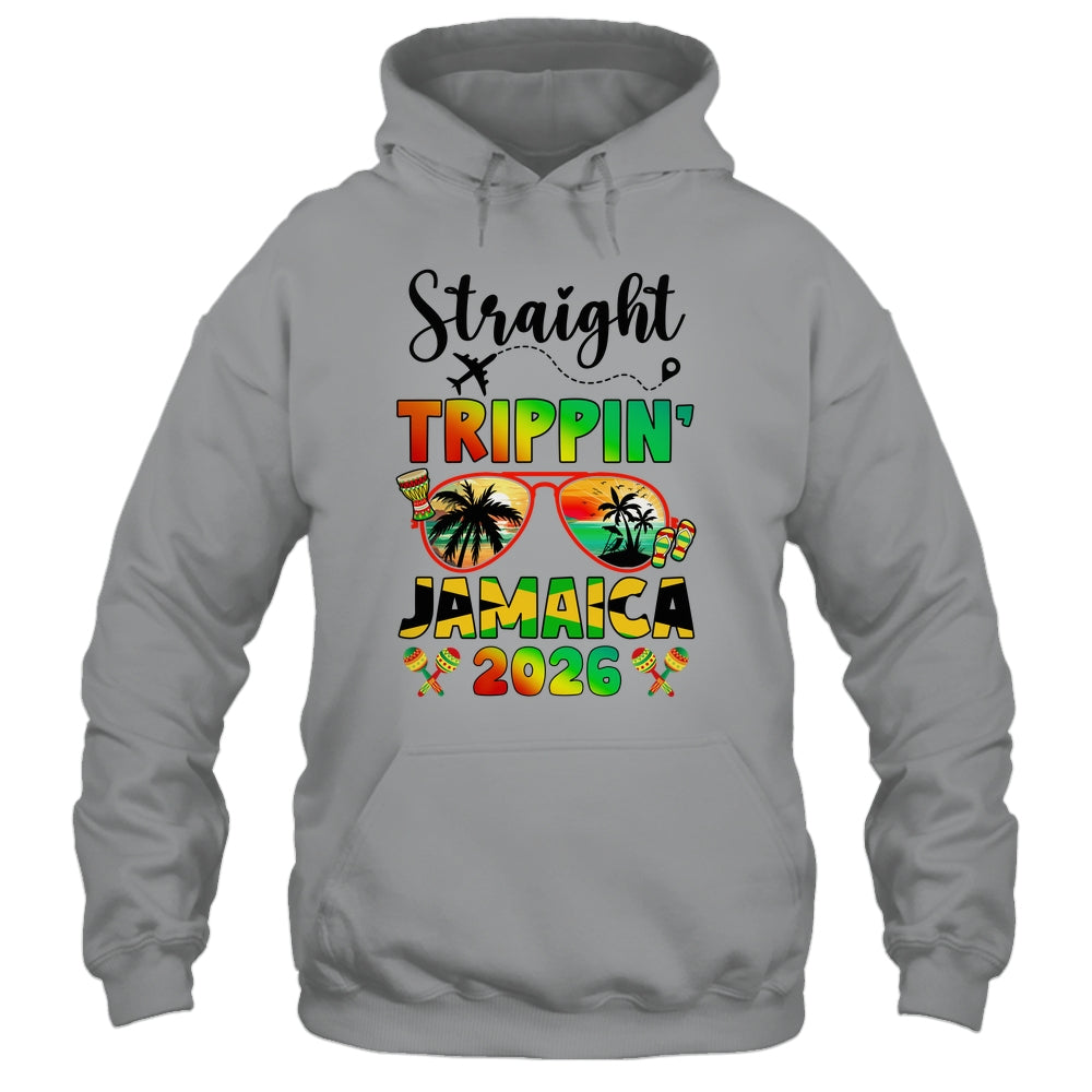 Straight Tripping Jamaica 2026 Family Vacation Matching Shirt & Tank Top | siriusteestore